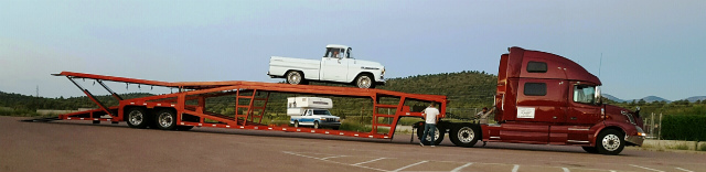 Apache loaded on transport truck 8-31-2016 @ 5 44 am